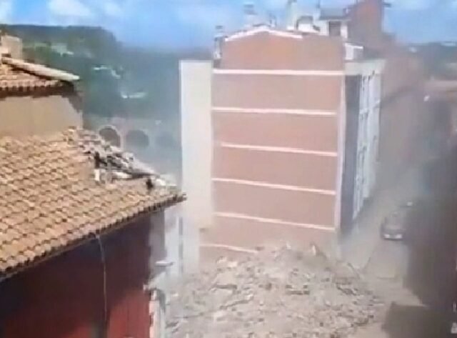 Bloque de cinco pisos colapsa en 'segundos' de Teruel después de la evacuación ⋆ Madrid Metropolitan
