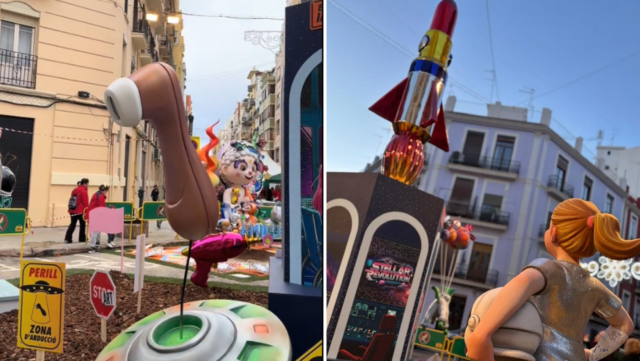 La escultura vibrante chispea conversación en el Festival Fallas de Valencia
