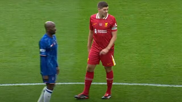 Legends Liverpool vs Chelsea Legends Live Score: Action on Now cuando Steven Gerrard comienza en Blockbuster Charity Match
