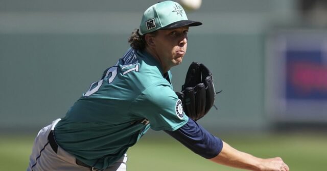 Logan Gilbert hace un inicio final de primavera cuando los Marineros caen los juegos de Squad Squad
