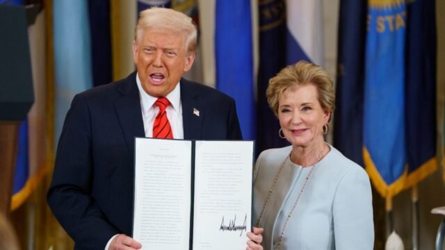 McMahon dice que el administrador de Trump "hará todo legalmente" en el desmantelamiento del departamento de educación
