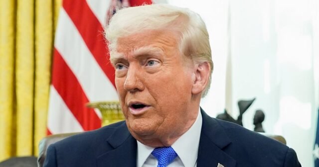Trump dice que el 6 de enero no era como los vándalos 'terroristas' Tesla
