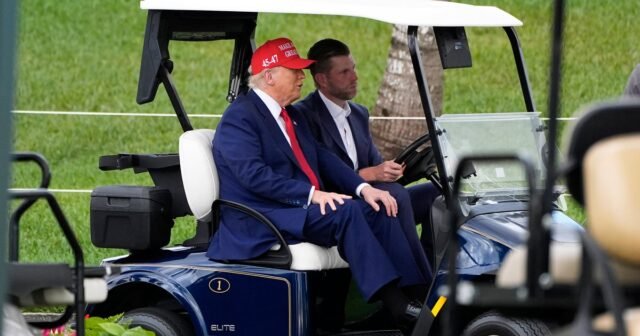 A medida que el mercado de valores se sumerge sobre los aranceles, Trump acoge a los Verdes en su campo de golf
