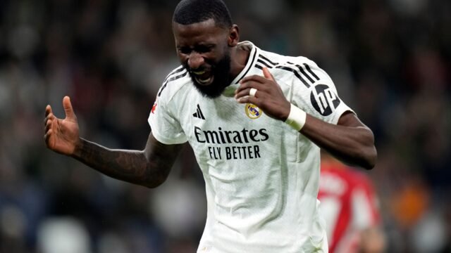Antonio Rudiger abofeteó con la prohibición de seis juegos después de que la estrella del Real Madrid arrojó objetos en el Ref, pero el rojo de Bellingham rescindió
