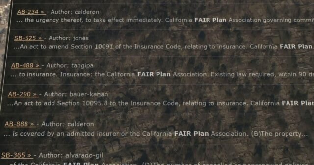 Fuerza del plan justo: ¿Qué están haciendo los legisladores para arreglar el seguro de California y por qué está tomando tanto tiempo?
