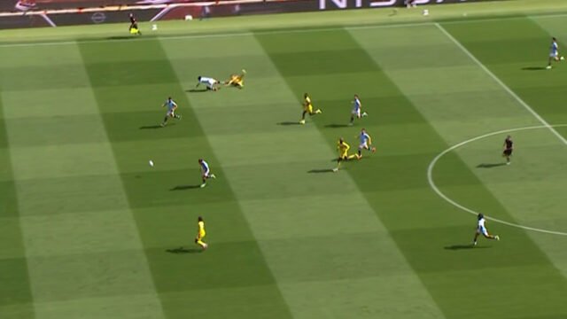 La historia de la Premier League hecha como Eberechi Eze ha descartado el gol para Crystal Palace vs Man City
