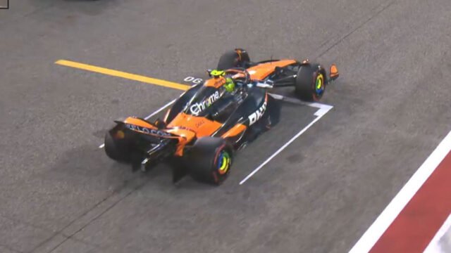 Lando Norris castigado por los jefes de F1 con una penalización de cinco segundos después de ser rindió por el rival Max Verstappen
