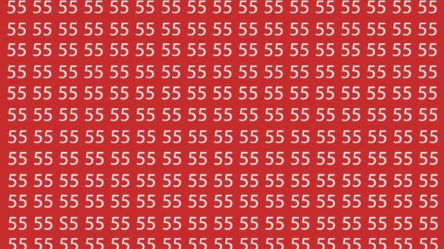 Tiene 20/20 visión y cerebro de un matemático si puede detectar un número 'impostor' escondido en un mar de 55 en menos de 15 segundos
