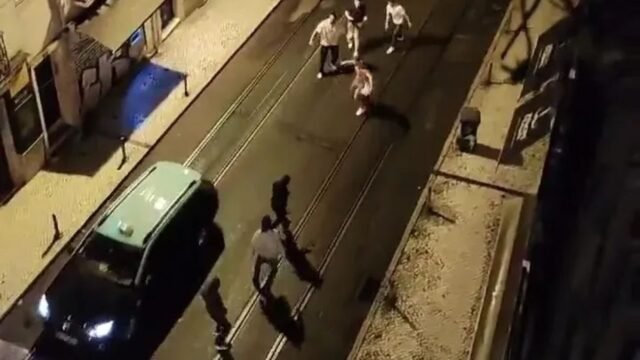 Brit Tourist, de 27 años, arrestado y extraditado a Portugal después de que el adolescente fue apuñalado con botella rota en Lisboa
