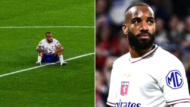 La casa de la ex estrella del Arsenal, Alexandre Lacazette, se agitó mientras jugaba el último juego para Lyon con efectivo y joyas robadas
