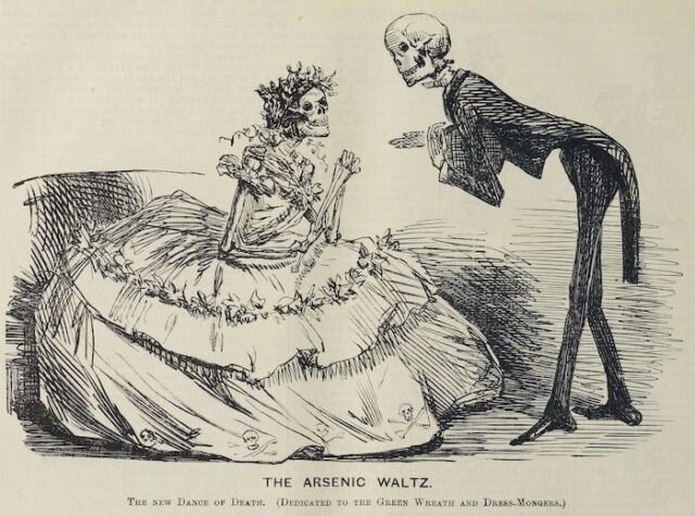La muerte oculta en el fondo de pantalla victoriano
