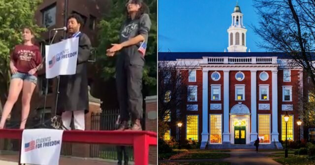 Los estudiantes internacionales de Harvard protestan a Trump
