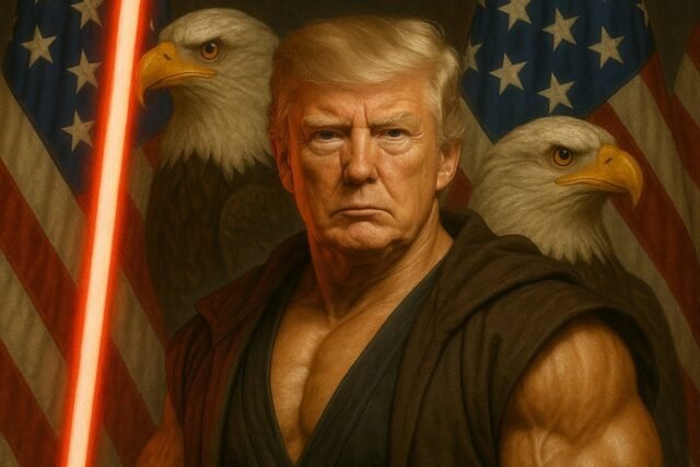Los fanáticos de Star Wars señalan detalles en la nueva imagen de AI de Trump de la Casa Blanca
