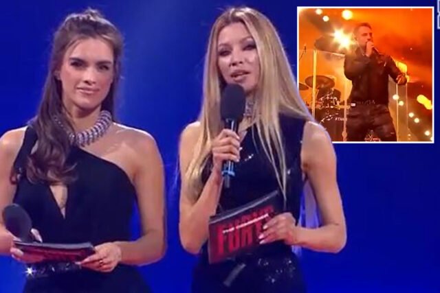 Los presentadores roban el espectáculo en Tommy Fury vs Kenan Hanjalic como fanáticos desconcertados por la estrella pop y la música de trance al azar '
