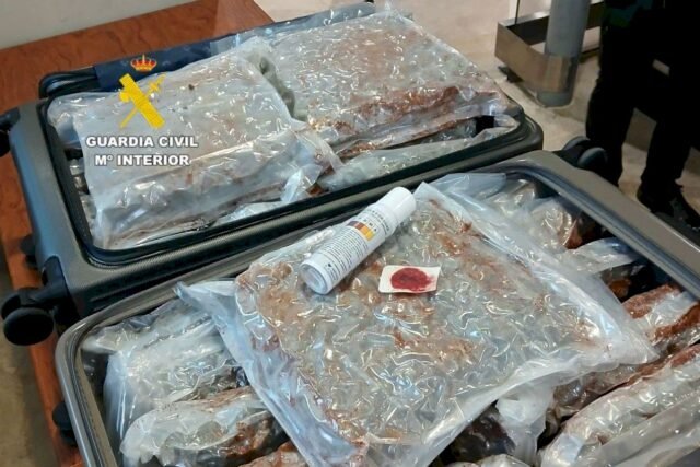Los 'turistas' británicos encarcelaron después de intentar pasar de contrabando 33 kilos de marihuana en España

