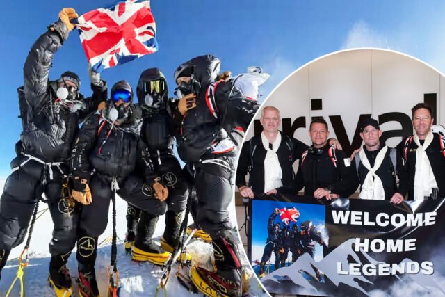 Los veteranos que completaron el ascenso del Everest récord revelan que lucharon contra una avalancha y diarrea mortal
