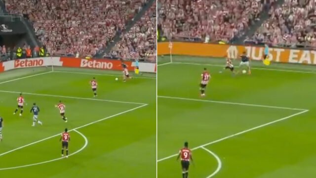 Mira a Harry Maguire convertirse en Lamine Yamal mientras humilla el defensor atlético de Bilbao para establecer el gol de Man Utd - The Sun
