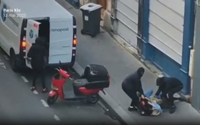 Momento aterrador La hija del CEO de Crypto, de 34 años, y su hijo, de 2, atacada por una pandilla de secuestro de cuchillos en las calles de París
