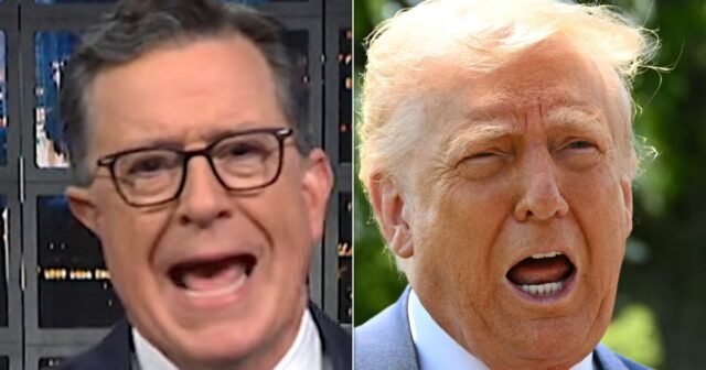 Stephen Colbert tiene 2 palabras reveladoras para Trump sobre Melania
