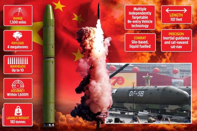 China revela los primeros detalles del arma nuclear 200x más poderoso que Hiroshima Bomb con un enorme rango de 7.500 millas
