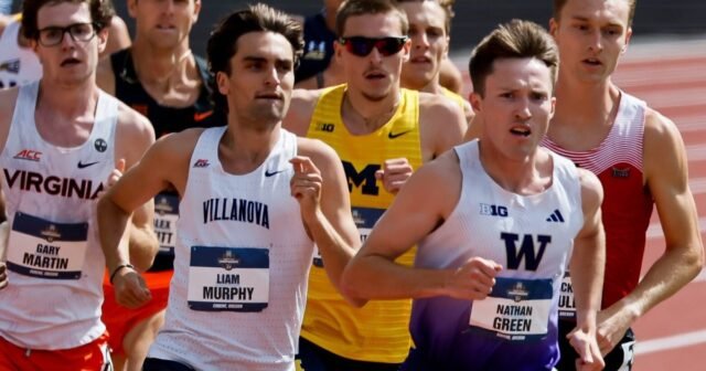 El corredor UW Nathan Green gana el segundo título nacional en 1.500 metros para hombres
