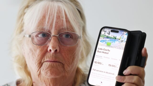 El hotel Corfu se devuelve a Brit Gran, que gimió por la falta de 'comida inglesa' ... y dice que incluso hizo queja sobre el clima
