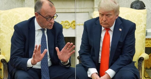El líder alemán corta cortésmente la visión caliente de Trump del día D
