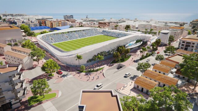 El llamativo nuevo estadio de 10,000 plazas de Marbella da otro paso adelante
