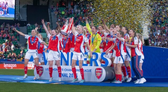 En fotos: cómo el lado inglés Arsenal sorprendió al Barcelona de España para ganar la Liga de Campeones Femeninos, con fotos exclusivas tomadas por Gibraltar Fotographer
