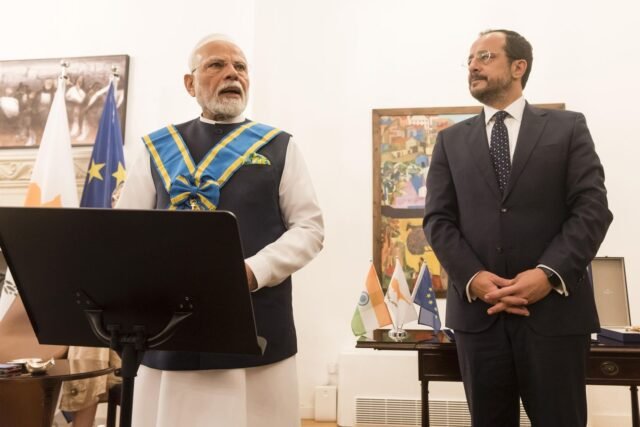 India y Chipre para intensificar la cooperación de defensa, marítima y ciberseguridad, dice el primer ministro indio
