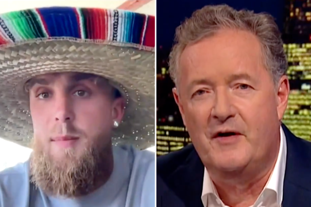 Jake Paul abandona furiosamente la entrevista de Piers Morgan después de un anfitrión de vergüenza de grasa
