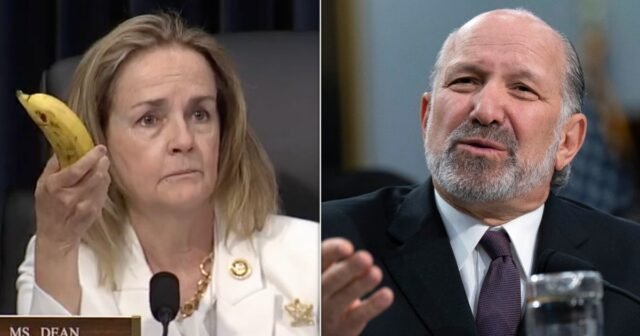 La quemadura de plátano de la representante Madeleine Dean en Howard Lutnick se vuelve viral

