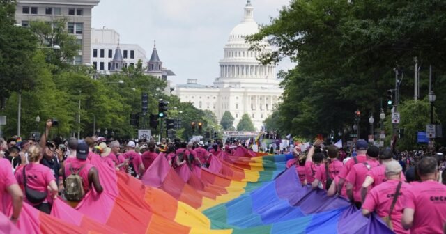 Los cielos nublados no pueden atenuar la alegría cuando miles llenan la capital de la nación para World Pride Parade
