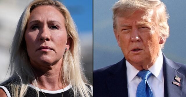 Marjorie Taylor Greene hace un descanso raro de Trump, y se trata de Tucker Carlson
