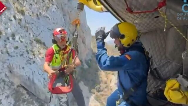 Mira: el excursionista británico rescató después de tener que pasar toda la noche en el icónico sendero Costa Blanca
