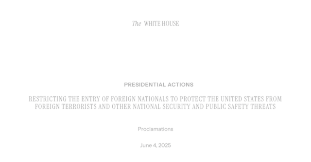 Prohibición de viajes de Trump: documento completo
