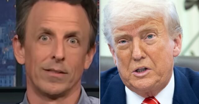 Seth Meyers tritura la visita de 'Les Misérables' de Trump con una frase de expansión
