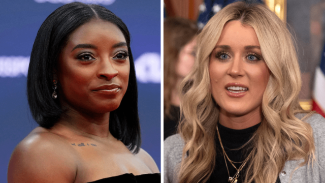 Simone Biles cruza contra el activista conservador de 'perdedor' sobre los atletas trans
