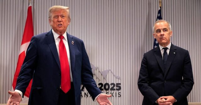 Trump asiste al G7 en Canadá en medio de tensiones comerciales, pesa en el conflicto de Medio Oriente
