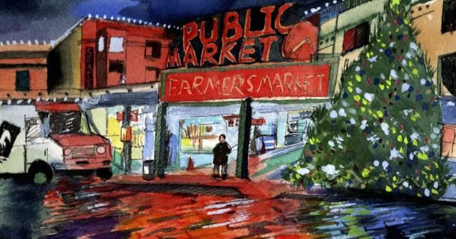 Desde Dick's Drive-In hasta Pike Place Market: cómo los dibujantes ven a Seattle
