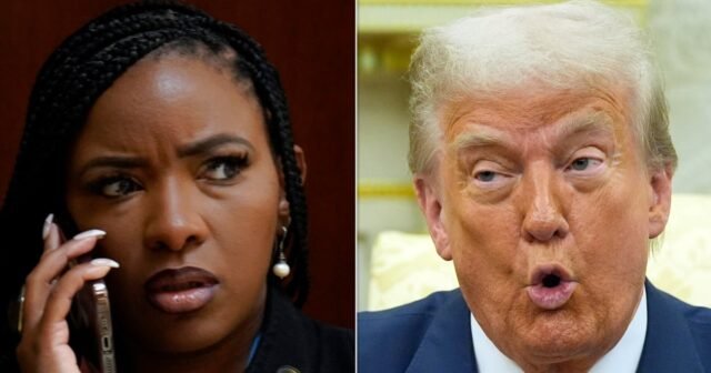 Jasmine Crockett acusa a Trump de destruir la evidencia de Epstein
