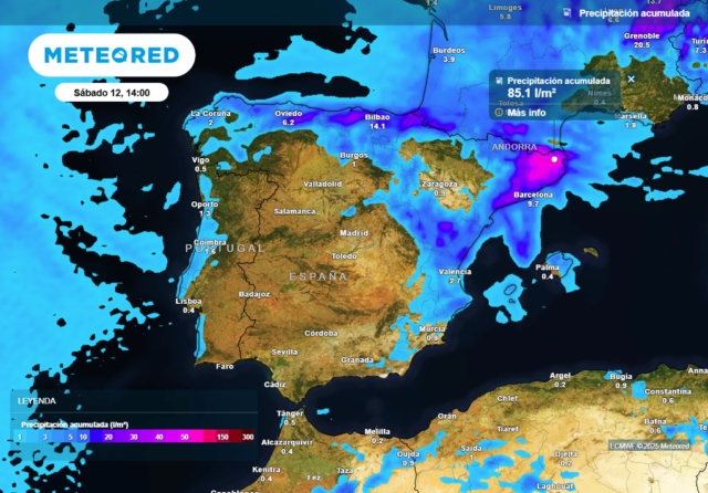 Las tormentas eléctricas 'intensas' y el granizo gigante cuando Dana se preparó para llegar a los puntos turísticos de España esta semana
