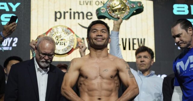 Manny Pacquiao está decidido a vencer a Mario Barrios en la pelea por el título
