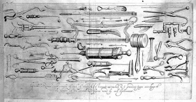 Salud mental y médico del barco del siglo XVII
