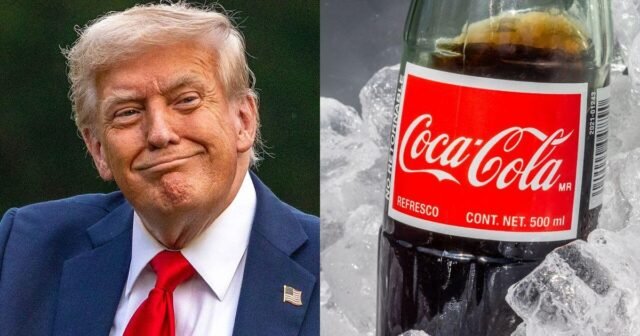 Trump dice que Coca -Cola acepta volver a cambiar la fórmula al azúcar de caña, como en México
