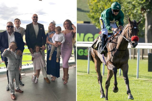 'Comenzó desde el fondo' - orgulloso Tyson Fury Watches Race Horse Big Gypsy King en Doncaster de la sección de propietarios '

