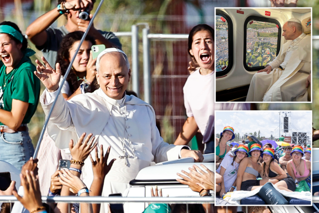 El Papa Leo recibe una estrella de rock, ya que 1 millón de jóvenes devotos se reúnen para 'Catholic Woodstock'
