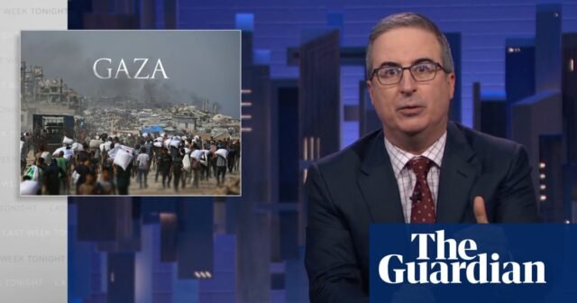 John Oliver: 'Gaza está siendo hambriento de Israel' | John Oliver
