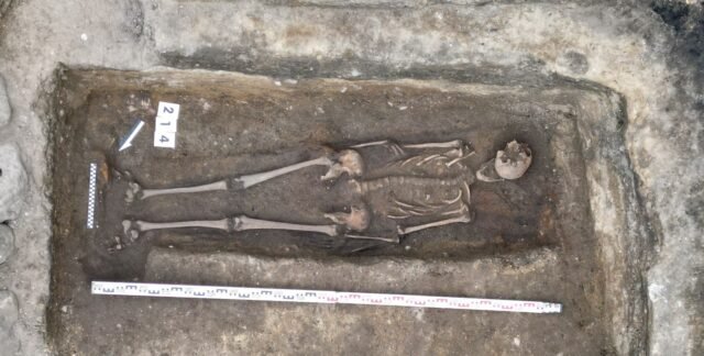La tumba de 1,000 años de Caballero Medieval se desenterra debajo de la heladería en un avance arqueológico 'loco'
