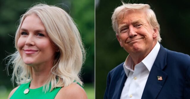 Trump habla de la cara y los labios del secretario de prensa en el aire
